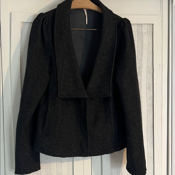 Free People Jackets & Blazers - Free People│37% Wool Jacket tweed blazer size 10